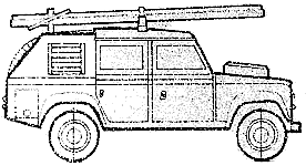Automobilis Land Rover 110 Fire Appliance Mk. V