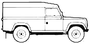 Automobilis Land Rover Defender 110 Hard Top