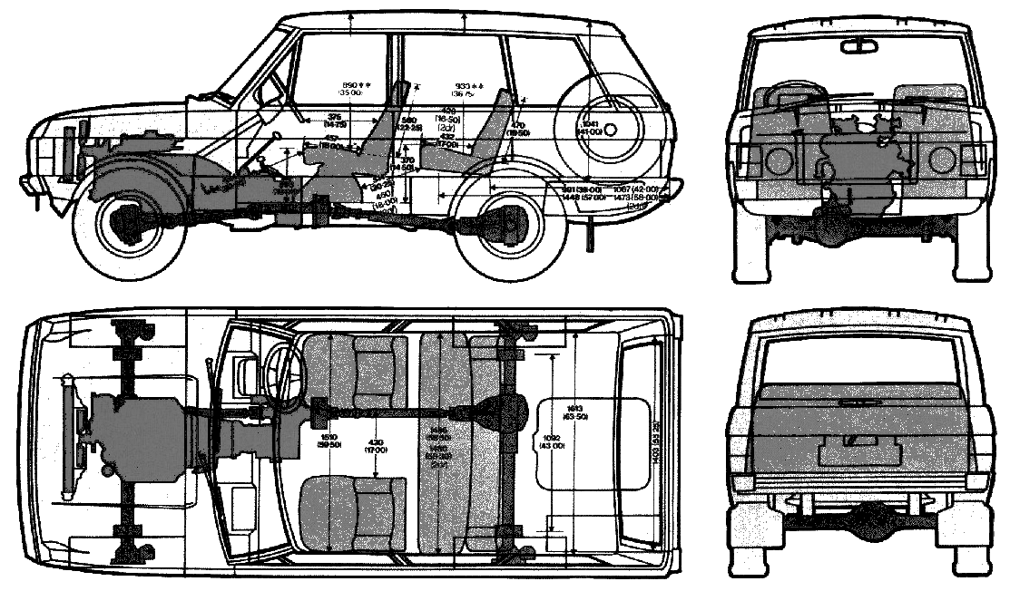 Automobilis Range Rover 1982