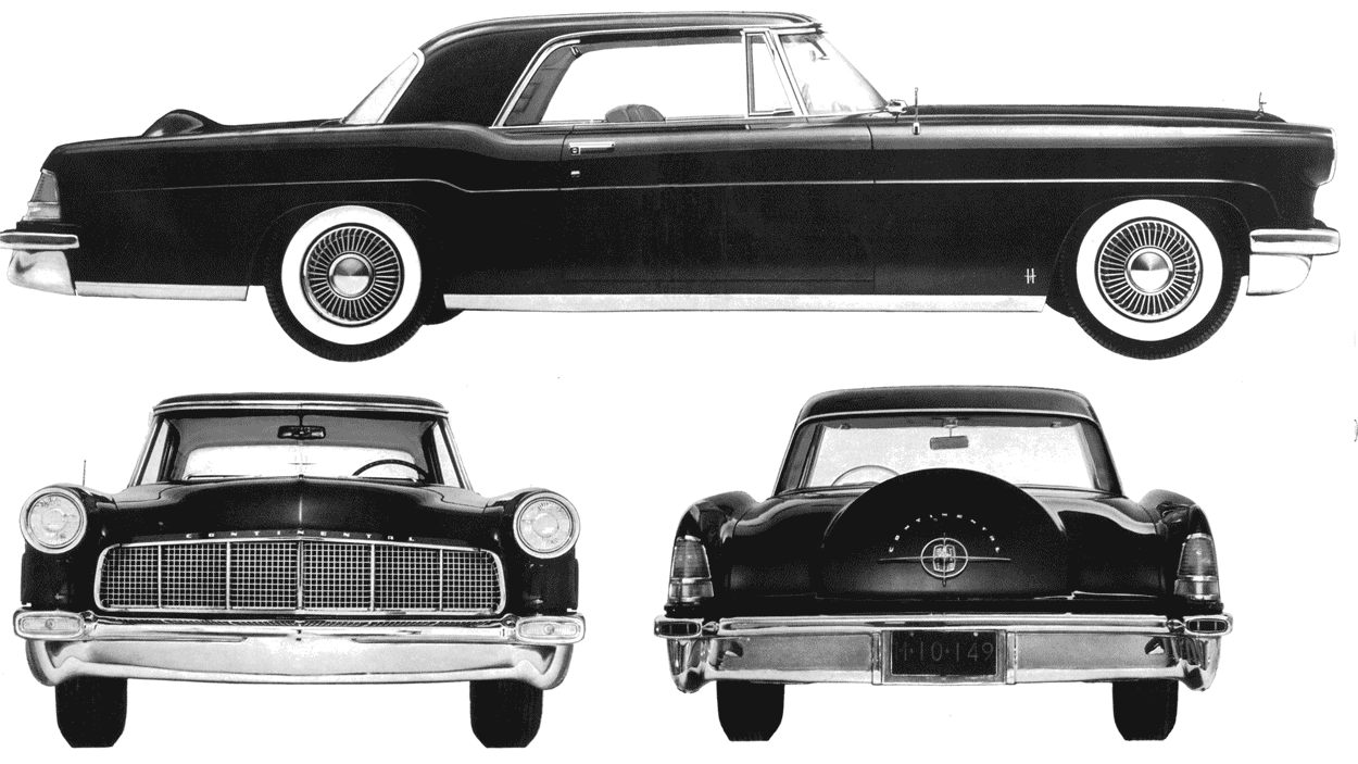 Cotxe Lincoln Continental Mark II 1956