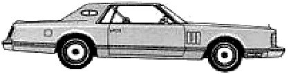 Car Lincoln Continental Mark V 1979