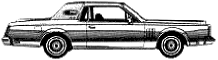 Auto Lincoln Continental Mark VI Coupe 1980