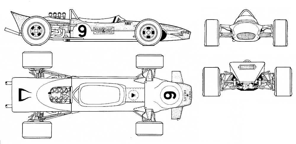 Cotxe Lotus 49Bb GP