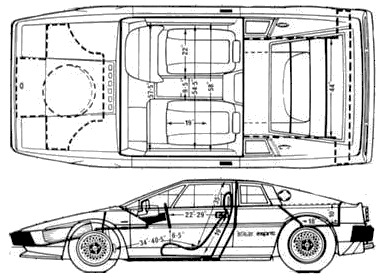 小汽车 Lotus Esprit Turbo HC 1987