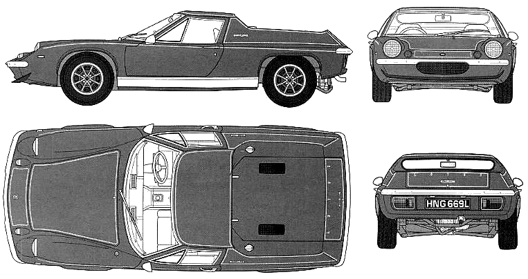 Cotxe Lotus Europa Special 1970