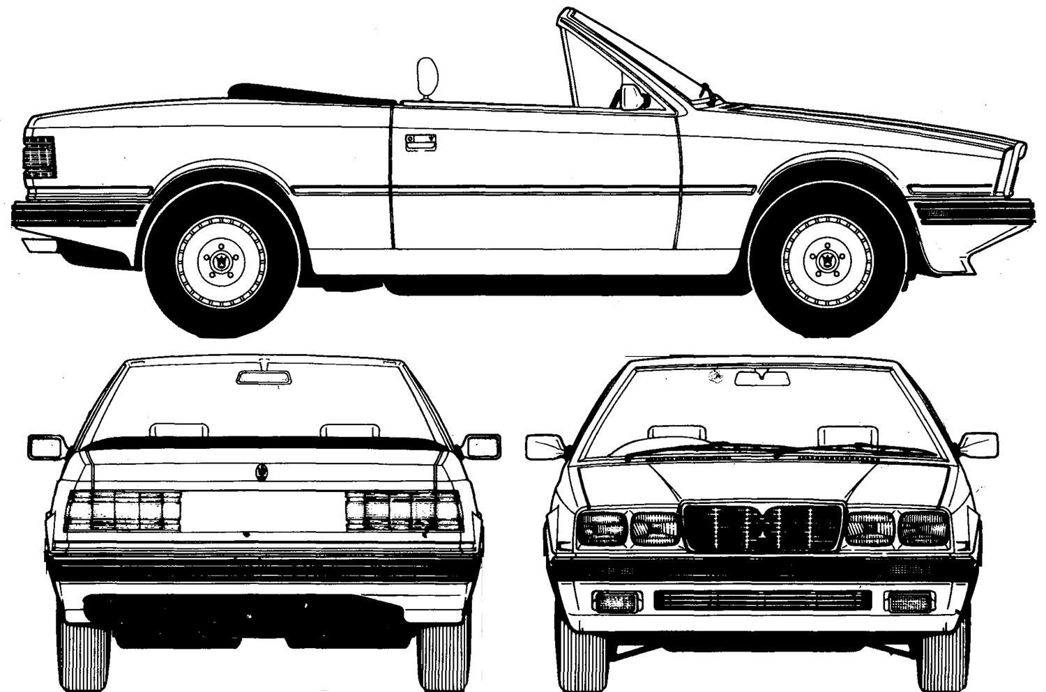 小汽车 Maserati Biturbo Spyder 1989
