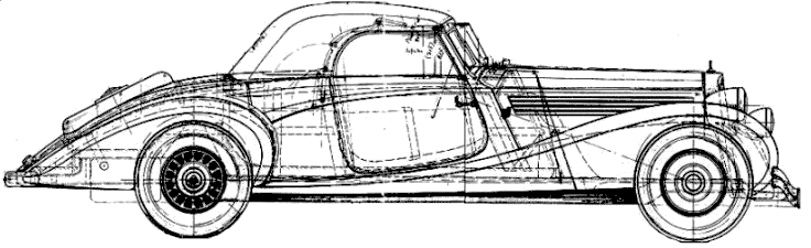 Cotxe Maybach SW 38 Cabrio A