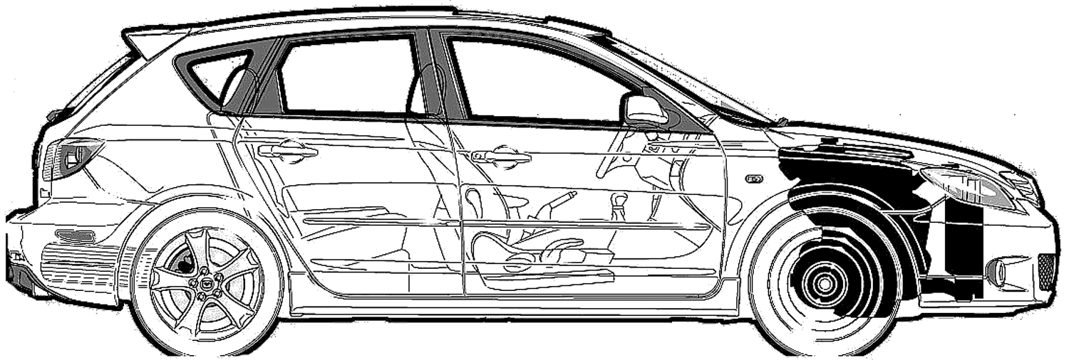 Cotxe Mazda 3 S 2004