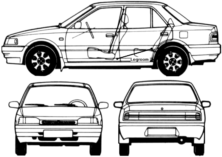 자동차 Mazda 323 Protege 1995