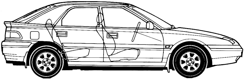 Automobilis Mazda 323F 1993