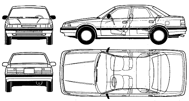 자동차 Mazda 626 4-Door