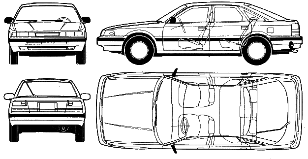 자동차 Mazda 626 5-Door