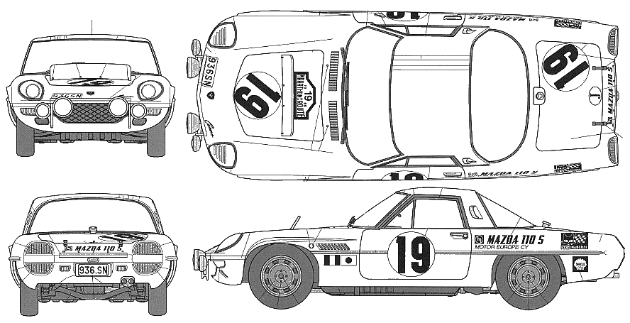 Automobilis Mazda Cosmo L10 B