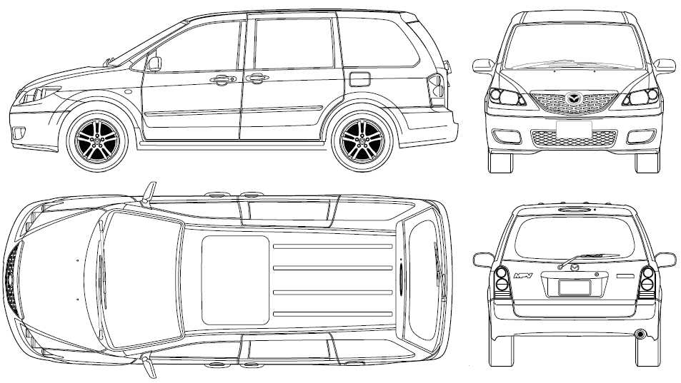 Karozza Mazda MPV 2005