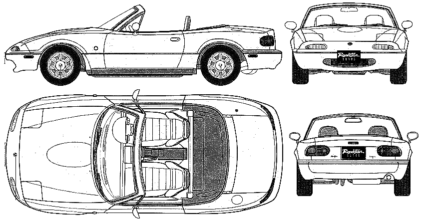 Auto Mazda MX5 Miata 1995