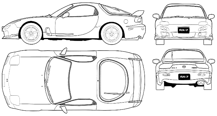 자동차 Mazda RX-7 1998