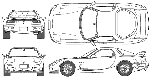 小汽车 Mazda RX-7 FD3S Spirit Type