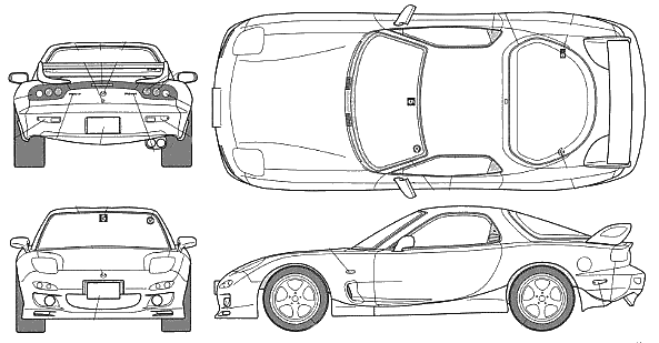 Cotxe Mazda RX-7 FD3S