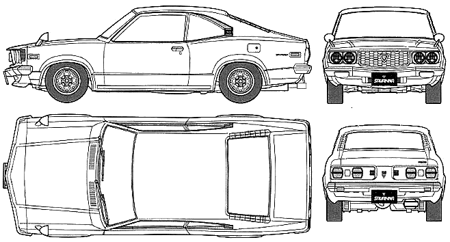 자동차 Mazda Savanna GT RX-3 1975