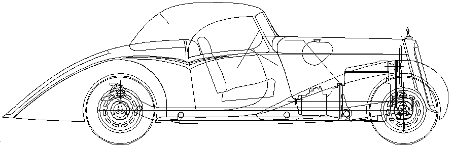 小汽車 Mercedes Benz 170VS W136 1936