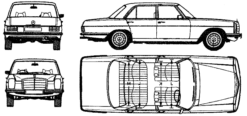 Car Mercedes Benz 280E 1968