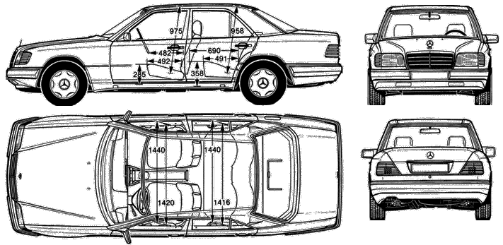 Karozza Mercedes Benz E-Class W124