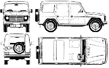 자동차 Mercedes Benz G-Wagen LWB Hard Top 1986