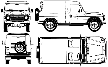 자동차 Mercedes Benz G-Wagen LWB Soft Top 1986