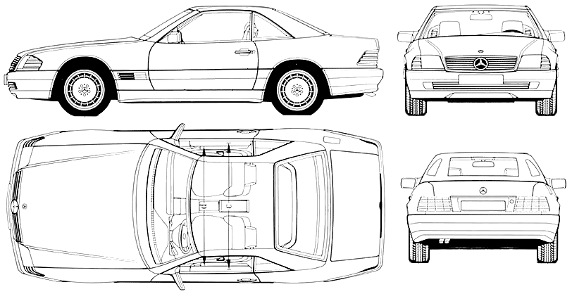 Mašīna Mercedes Benz SL-Classe 1994