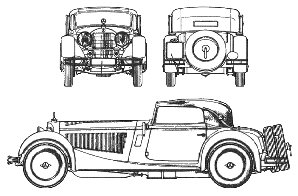 Mašīna Mercedes Benz SS 1928