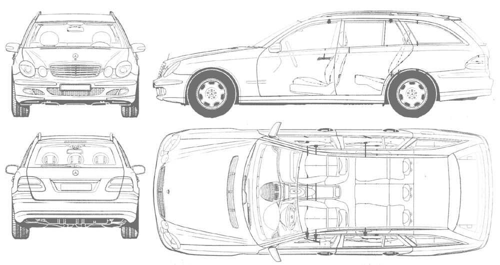 小汽车 Mercedes E Class Combi