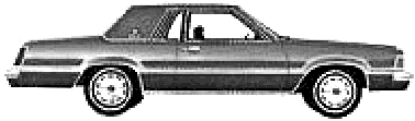Automobilis Mercury Cougar XR-7 1980