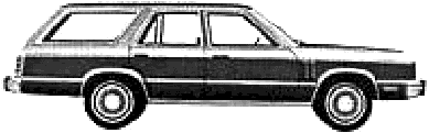Cotxe Mercury Zephyr Station Wagon 1980