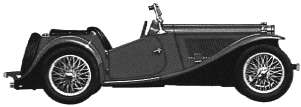小汽车 MG TC Midget 1947