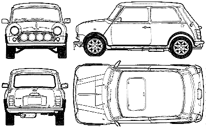 Karozza Morris Mini Cooper S 1963