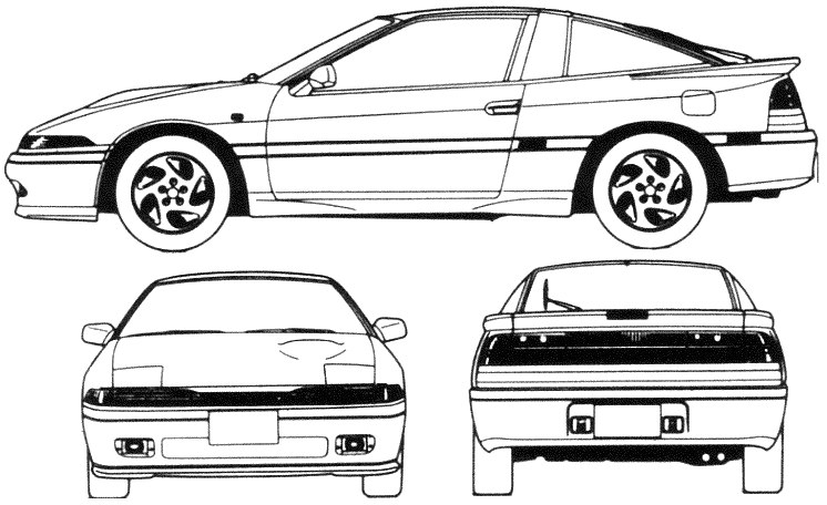 자동차 Mitsubishi Eclipse 1993
