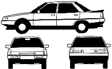 자동차 Mitsubishi Galant 2000 Turbo 1984