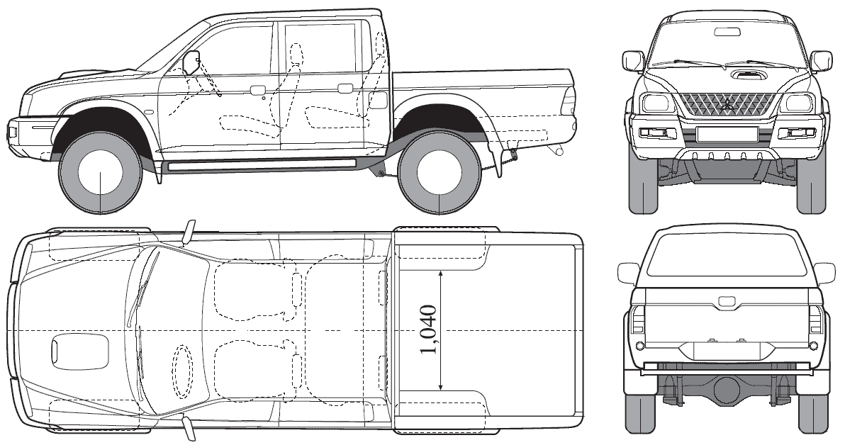 Karozza Mitsubishi L200 Double Cab