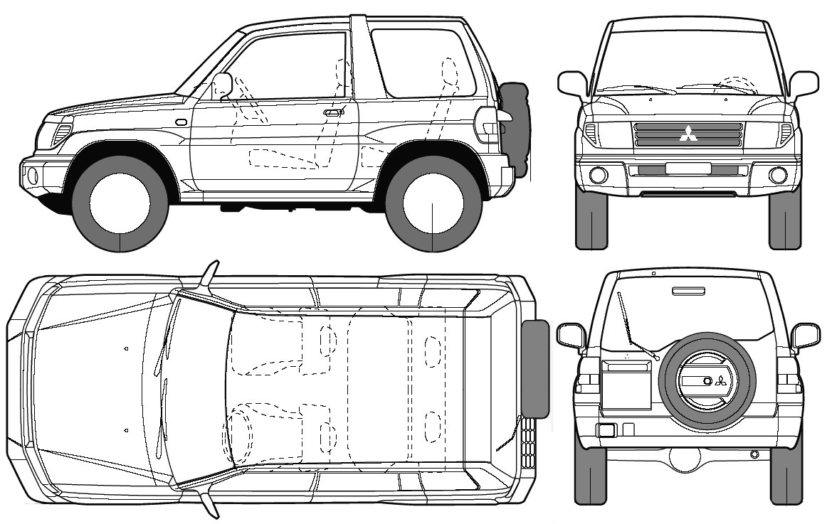 Karozza Mitsubishi Pajero Pinin