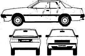 자동차 Mitsubishi Sapporo 2000 Turbo 1982