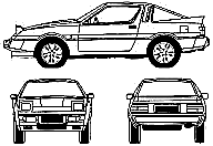 자동차 Mitsubishi Starion Turbo 1986