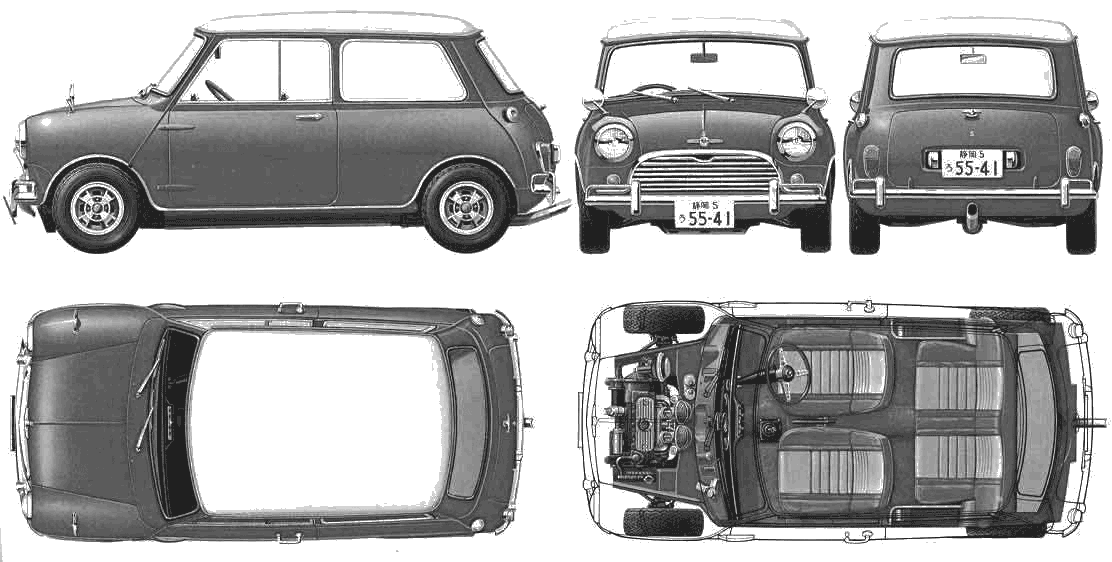 Mašīna Morris Mini 1963