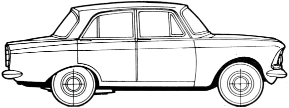 Automobilis Moskvich 408 1965