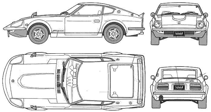 Cotxe Datsun 240ZG