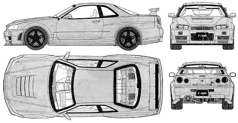 자동차 Nismo R34 GT-R Z-tune