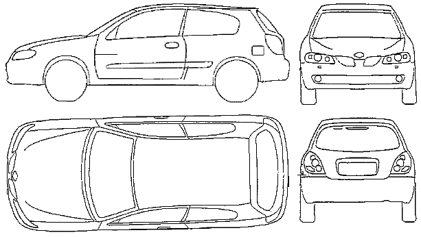 Karozza Nissan Almera 3-Door 2005