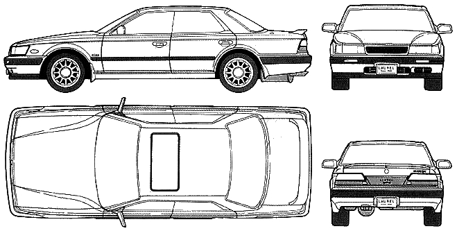 자동차 Nissan Laurel C33 1990 