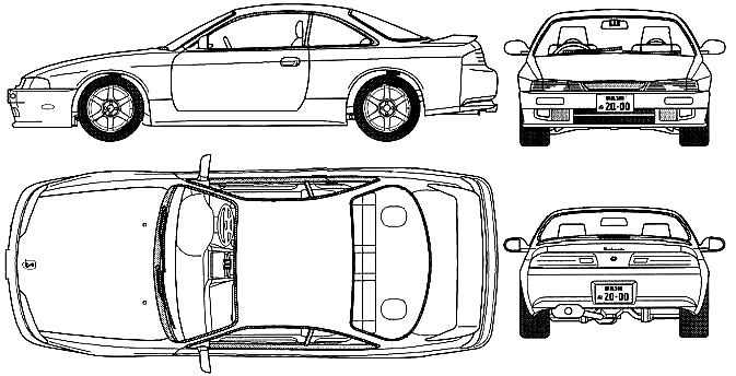 Automobilis Nissan Silvia S14 1999
