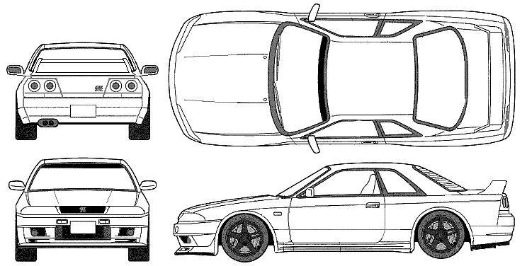 Mašīna Nissan Skyline GT-R R32 Vspec II Nismo