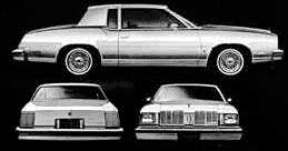 Automobilis Oldsmobile Cutlass Supreme Brougham Coupe 1979